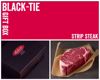 Black-Tie Gift Box: 2 (14 oz.) USDA Dry-Aged Prime Boneless Strip Steaks