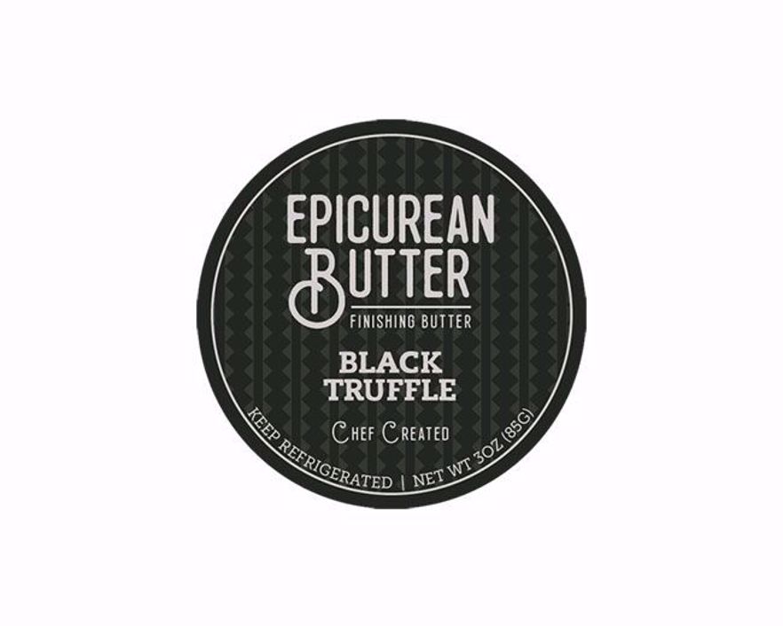 Epicurean Black Truffle Butter Label