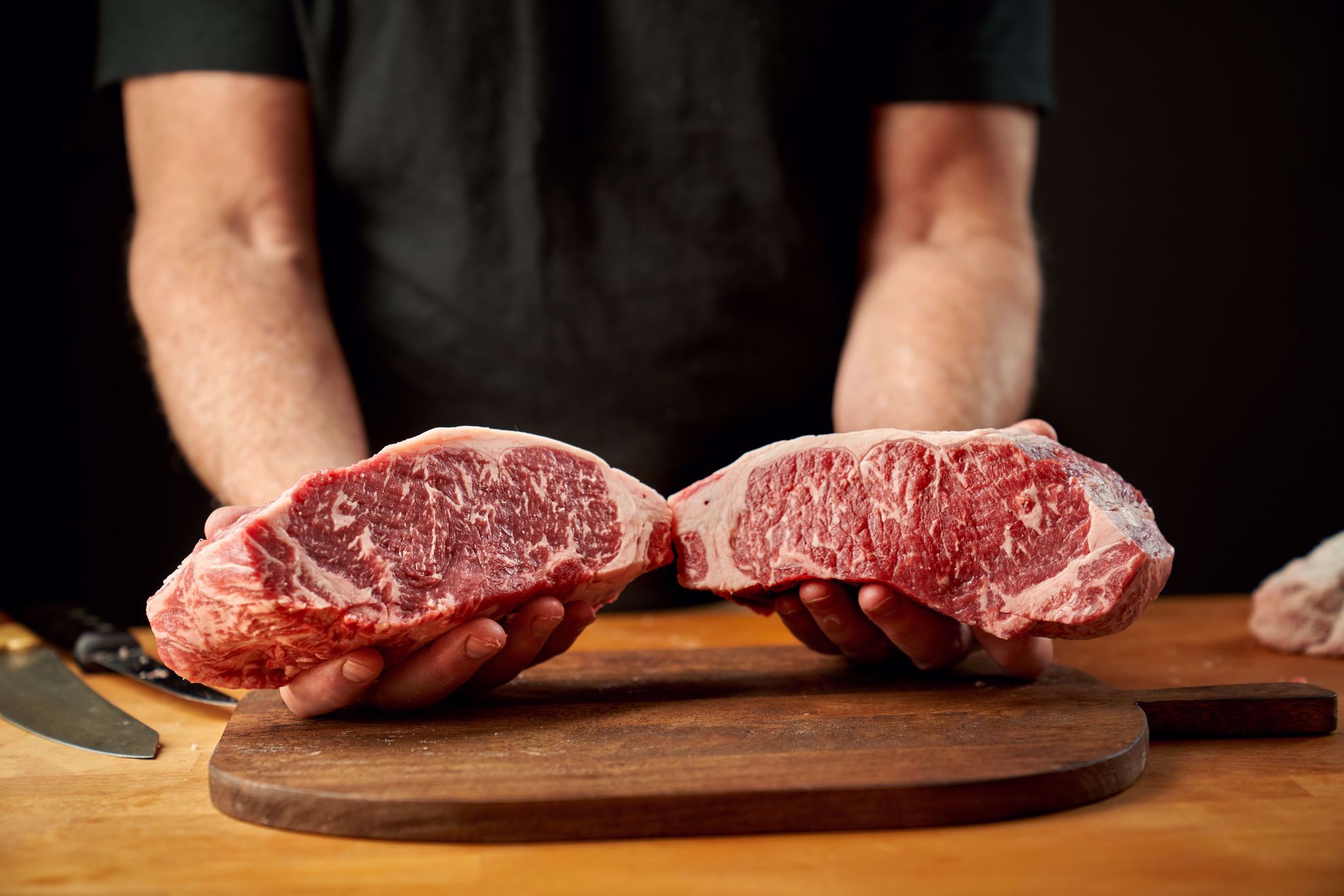 Usda Prime Dry Aged Boneless Double Strip Steak For Two Lobels Of