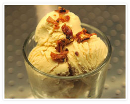 Bacon Ice Cream. Photo courtesy of National Pork Board. For more information about pork, visit PorkBeInspired.com.