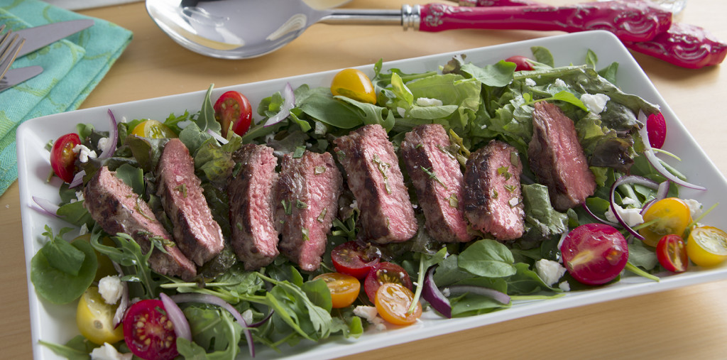 Beef - Minute Steak - Salad - Steak Spread Out
