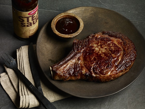 Lobel's Steak Sauce & USDA Prime Dry-Aged Bone-In Rib Steak
