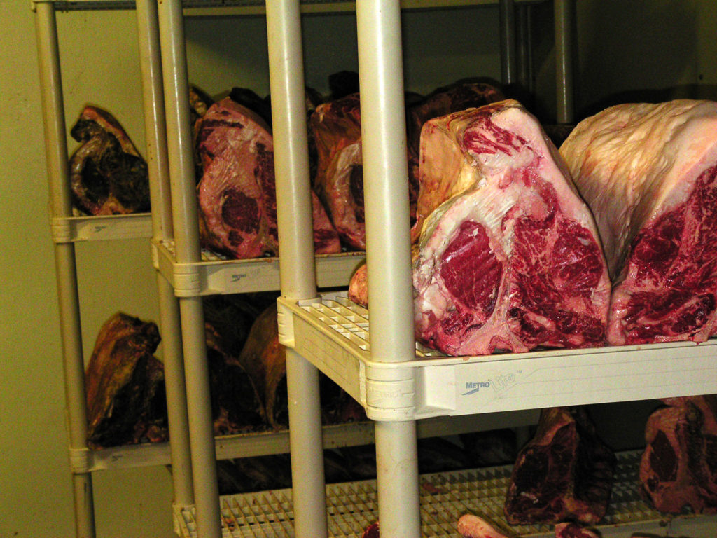 dry-aging room
